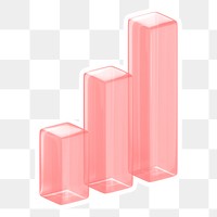 Bar charts  png sticker, transparent background