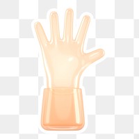 Hand, palm  png sticker, transparent background