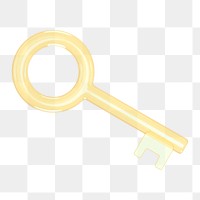 Key icon  png sticker, transparent background