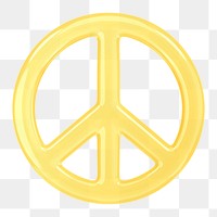 Peace icon  png sticker, transparent background