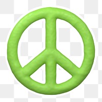 Peace symbol  png sticker, transparent background