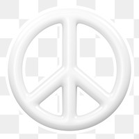 Peace symbol  png sticker, transparent background