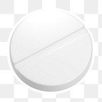 White medicine  png sticker, transparent background