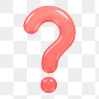 Question mark icon  png sticker, transparent background