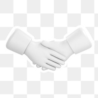 Business handshake  png sticker, transparent background