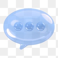 Speech bubble icon  png sticker, transparent background