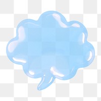 Speech bubble icon  png sticker, transparent background