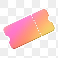 Discount coupon   png sticker, transparent background