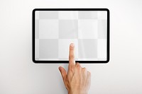 Tablet screen png mockup, digital device, transparent design