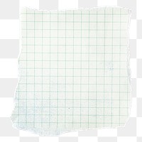 Png grid paper scrap sticker, transparent background