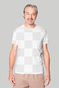 Tee png mockup transparent with shorts casual apparel