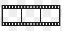 Film strip png sticker, transparent background