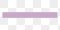 Purple line png divider, transparent background