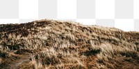 Countryside hill png border, nature photo, transparent background