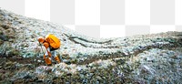 Mountain png border, hiking, transparent background