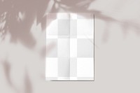 Poster png mockup, transparent design 