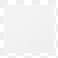 Off-white square shape png sticker, transparent background