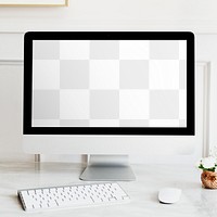 Computer screen  png mockup, transparent design 