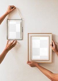 Picture frame png mockup, home decor, transparent design