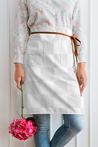 Apron png mockup, transparent design