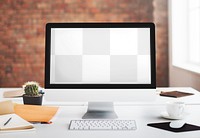 Computer screen png mockup, transparent design