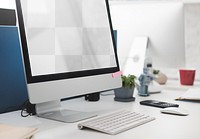 Computer screen png mockup, transparent design