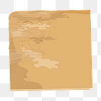 Png chopping board corner sticker, aesthetic design, transparent background