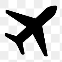 Plane icon png sticker, transparent background