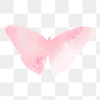 Watercolor butterfly png sticker, transparent background