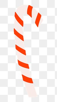 Candy cane png sticker, Christmas design , transparent background