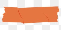 Orange washi tape png sticker, transparent background