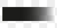 Black banner png gradient sticker, collage element on transparent background
