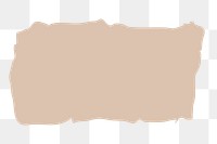 Brown rectangle shape png sticker, transparent background