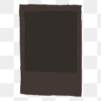 Dark brown frame png, transparent background