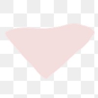 Pink triangle shape png sticker, transparent background