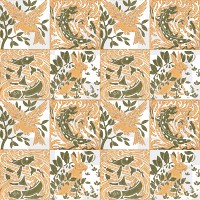 Vintage animal png seamless pattern, transparent background, Maurice Pillard Verneuil artwork remixed by rawpixel