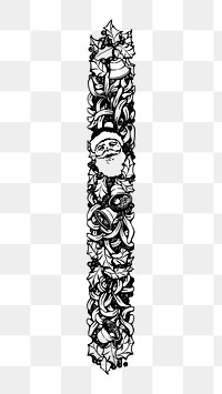 Christmas divider png sticker illustration, transparent background. Free public domain CC0 image.