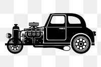 Vintage car png sticker illustration, transparent background. Free public domain CC0 image.