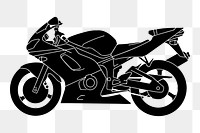 Street motorcycle png sticker illustration, transparent background. Free public domain CC0 image.