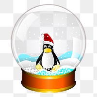 Snow globe png sticker illustration, transparent background. Free public domain CC0 image.