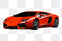 Sport car png sticker illustration, transparent background. Free public domain CC0 image.