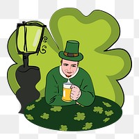 St. Patrick’s day png sticker illustration, transparent background. Free public domain CC0 image.