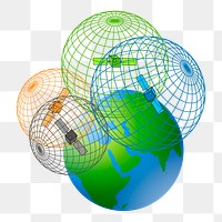 Global network png sticker illustration, transparent background. Free public domain CC0 image.