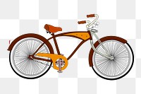 Bicycle png sticker illustration, transparent background. Free public domain CC0 image.