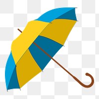 Umbrella png sticker illustration, transparent background. Free public domain CC0 image.