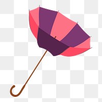 Umbrella png sticker illustration, transparent background. Free public domain CC0 image.