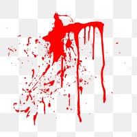 Blood splatter png sticker illustration, transparent background. Free public domain CC0 image.