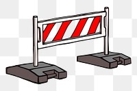 Barrier fence png illustration, transparent background. Free public domain CC0 image.