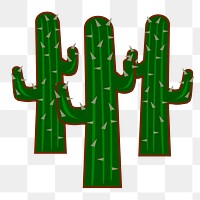 Cactus png illustration, transparent background. Free public domain CC0 image.