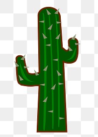 Cactus png illustration, transparent background. Free public domain CC0 image.